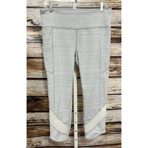 Athleta Leggings Women’s Size Large Gray Mesh